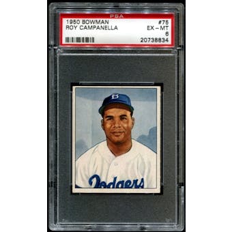 1950 Bowman Baseball #75 Roy Campanella PSA 6 (EX-MT) *8834