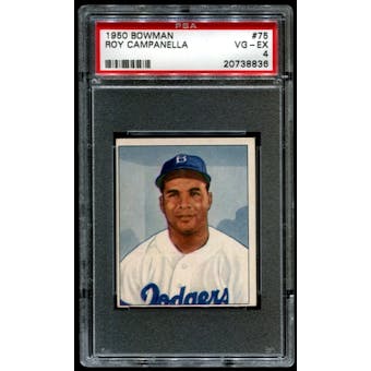 1950 Bowman Baseball #75 Roy Campanella PSA 4 (VG-EX) *8836