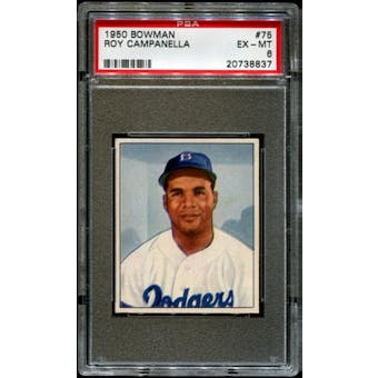 1950 Bowman Baseball #75 Roy Campanella PSA 6 (EX-MT) *8837