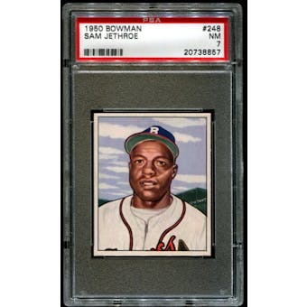 1950 Bowman Baseball #248 Sam Jethroe Rookie PSA 7 (NM) *8857