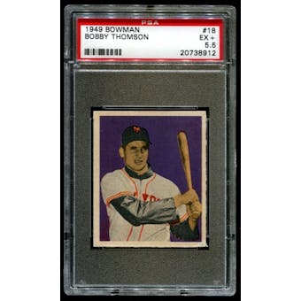 1949 Bowman Baseball #18 Bobby Thomson PSA 5.5 (EX+) *8912