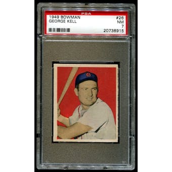 1949 Bowman Baseball #26 George Kell Rookie PSA 7 (NM) *8915