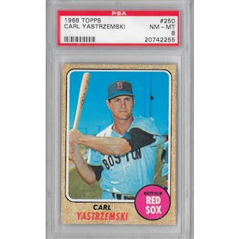 1968 Topps Baseball Carl Yastrzemski PSA 8 (NM-MT) *2255