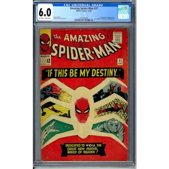Amazing Spider-Man #31 CGC 6.0 (OW-W) *2076306004*