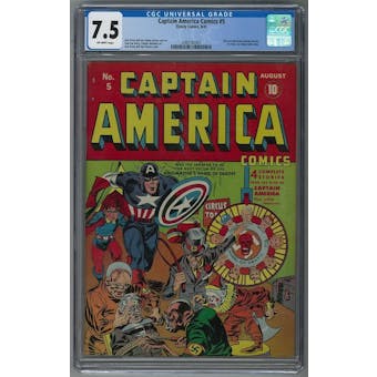 Captain America Comics #5 CGC 7.5 (OW) *2080182001*