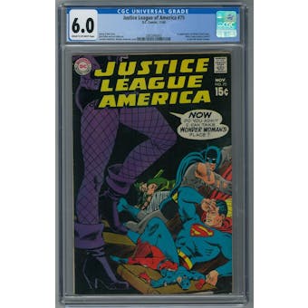 Justice League of America #75 CGC 6.0 (C-OW) *2082840003*
