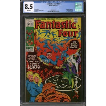 Fantastic Four #110 CGC 8.5 (W) *2083687011*