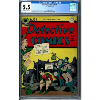 Detective Comics #105 CGC 5.5 (OW-W) *2086112001*