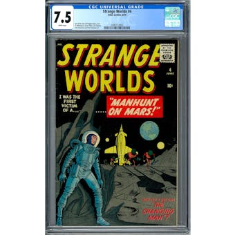 Strange Worlds #4 CGC 7.5 (W) *2086112003*