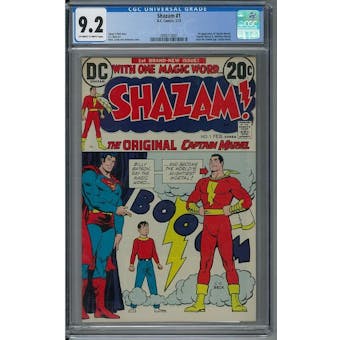 Shazam #1 CGC 9.2 (OW-W) *2086113001*
