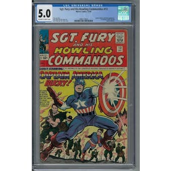 Sgt. Fury and His Howling Commandos #13 CGC 5.0 (OW-W) *2086113020*