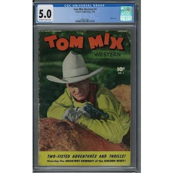 Tom Mix Western #1 CGC 5.0 (OW-W) *2086114011*