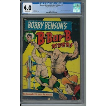 Bobby Benson's B-Bar-B Riders #9 CGC 4.0 (OW) *2086115002*