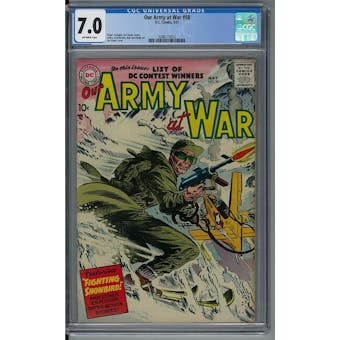 Our Army at War #58 CGC 7.0 (OW) *2086115013*