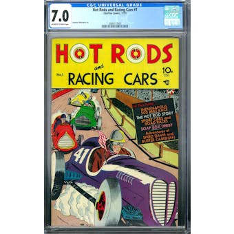 Hot Rods & Racing Cars #1 CGC 7.0 (OW-W) *2086117003*