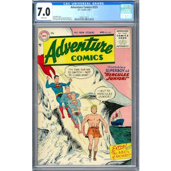 Adventure Comics #223 CGC 7.0 (W) *2086117017*