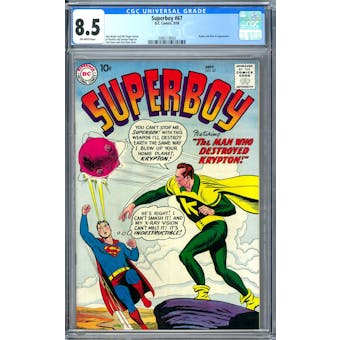 Superboy #67 CGC 8.5 (OW) *2086118003*