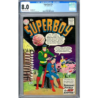Superboy #74 CGC 8.0 (OW-W) *2086118004*