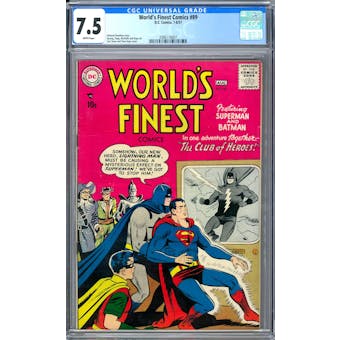 World's Finest Comics #89 CGC 7.5 (W) *2086118007*