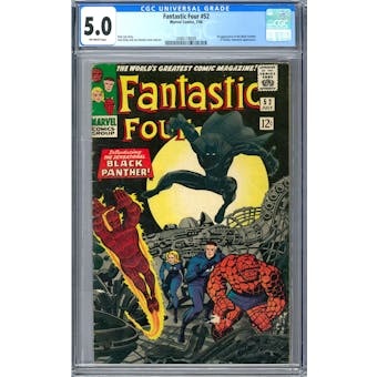Fantastic Four #52 CGC 5.0 (OW) *2086118009*