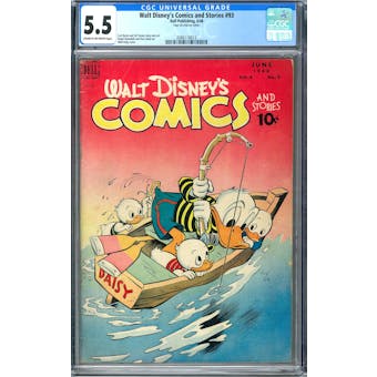 Walt Disney's Comics and Stories #93 CGC 5.5 (C-OW) *2086118013*