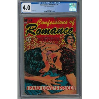 Confessions of Romance #9 CGC 4.0 (OW-W) *2086384003*