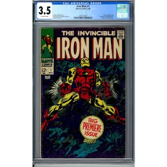 Iron Man #1 CGC 3.5 (OW) *2087519001*
