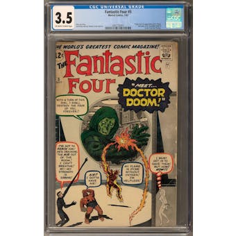 Fantastic Four #5 CGC 3.5 (OW-W) *2087732001*