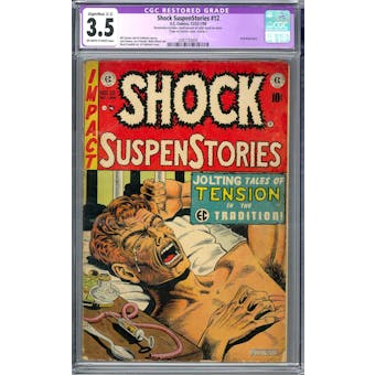 Shock SuspenStories #12 CGC 3.5 Restored (OW-W) *2087733005*