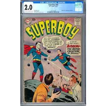 Superboy #68 CGC 2.0 (LT-OW) *2087733008*