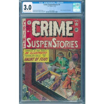 Crime SuspenStories #9 CGC 3.0 (OW-W) *2087734006*