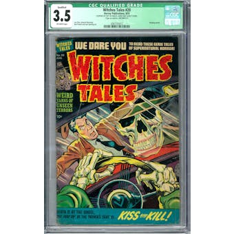 Witches Tales #20 CGC 3.5 Qualified (OW) *2087735012*