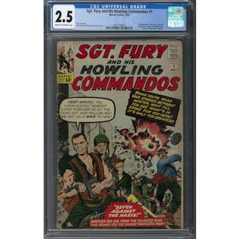 Sgt. Fury and His Howling Commandos #1 CGC 2.5 (C-OW) *2087739004*