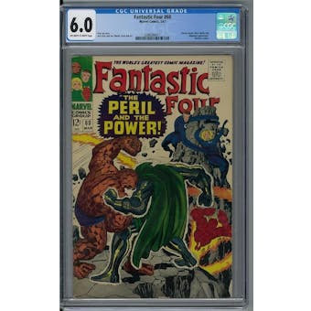 Fantastic Four #60 CGC 6.0 (OW-W) *2088366011*