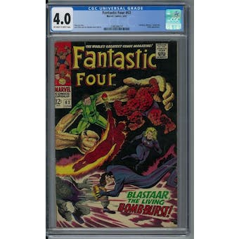 Fantastic Four #63 CGC 4.0 (OW-W) *2088366014*