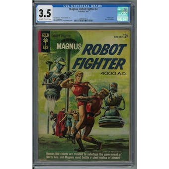 Magnus Robot Fighter #2 CGC 3.5 (C-OW) *2088367012*