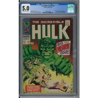 Incredible Hulk #102 CGC 5.0 (OW-W) *2088506006*