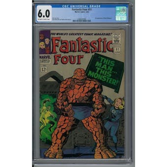 Fantastic Four #51 CGC 6.0 (OW-W) *2088507004*