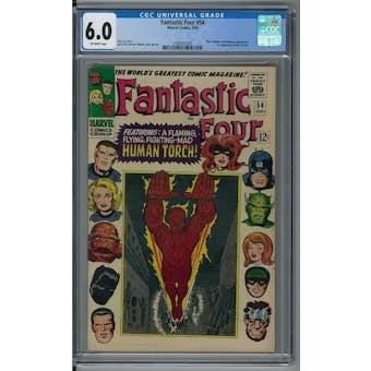 Fantastic Four #54 CGC 6.0 (OW) *2088507005*