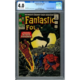 Fantastic Four #52 CGC 4.0 (OW-W) *2088508002*