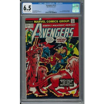 Avengers #112 CGC 6.5 (OW-W) *2088626001* Avenger2020Series - (Hit Parade Inventory)