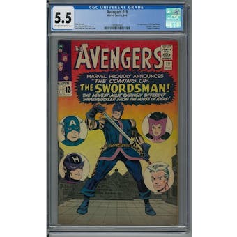 Avengers #19 CGC 5.5 (C-OW) *2088807005* Famous2020Series2 - (Hit Parade Inventory)