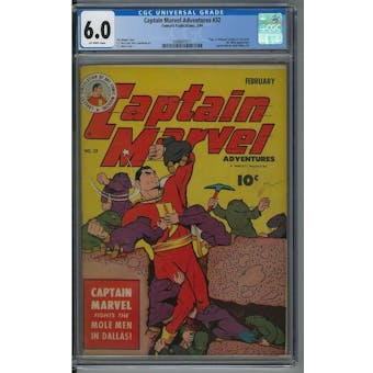 Captain Marvel Adventures #32 CGC 6.0 (OW) *2088807011* Comic Big Box - (Hit Parade Inventory)