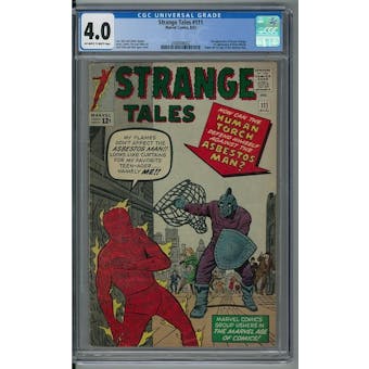 Strange Tales #111 CGC 4.0 (OW-W) *2088808002*