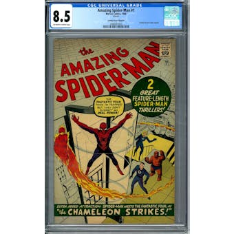 Amazing Spider-Man #1 CGC 8.5 (OW-W) Golden Record Reprint *2088937003*