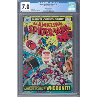 Amazing Spider-Man #155 CGC 7.0 (OW-W) 30 Cent Price Variant *2088978001*