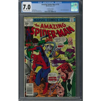 Amazing Spider-Man #170 CGC 7.0 (OW-W) 35 Cent Price Variant *2088978005*