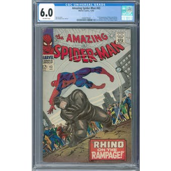 Amazing Spider-Man #43 CGC 6.0 (OW) *2088979008*
