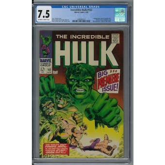 Incredible Hulk #102 CGC 7.5 (OW-W) *2088984014*