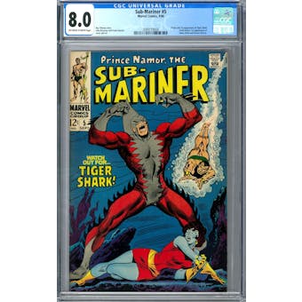 Sub-Mariner #5 CGC 8.0 (OW-W) *2089159004* Mystery2020Series13 - (Hit Parade Inventory)